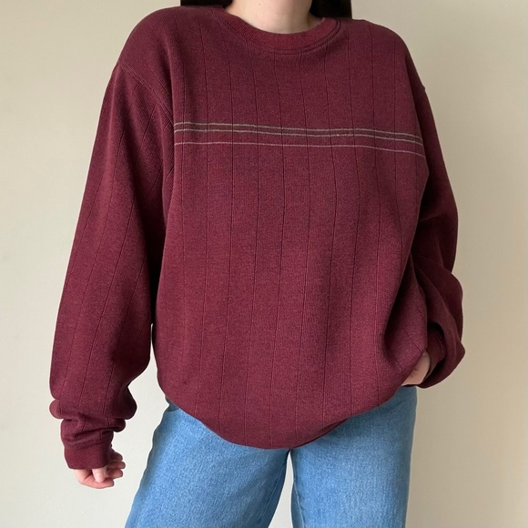 Vintage Arrow Striped Long Sleeve Y2K Skater Top - Picture 2 of 8